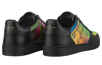 LOUIS VUITTON Rivoli Sneakers 'Black with Shell Shine Monogram' 1A99NO