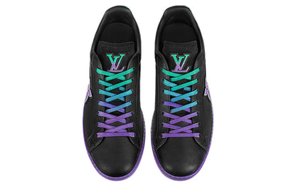 LOUIS VUITTON Luxembourg Samothrace Trainers 'Black Purple Teal' 1A9G1N