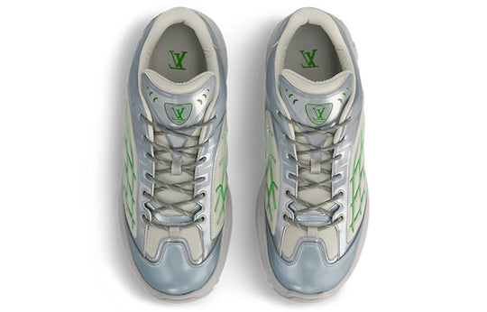LOUIS VUITTON LV Discovery Lace Up Sneakers 'grey Green' 1ABZ3P