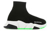 (WMNS) Balenciaga Speed Sneaker 'Black Fluo Yellow' 587280W17041016
