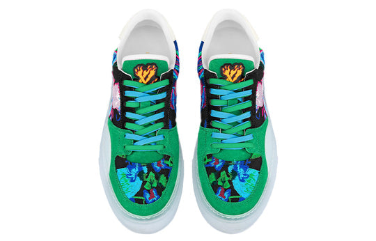 LOUIS VUITTON Ollie Sneakers 'Green Paint Style' 1A9JIZ