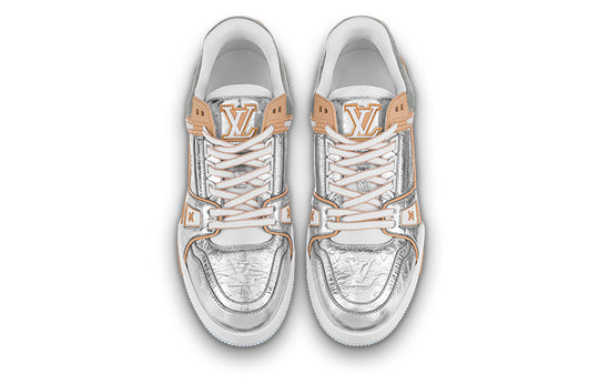 LOUIS VUITTON LV Trainers 'Silver with Orange' 1A996D