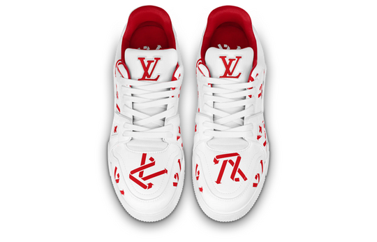 LOUIS VUITTON LV Trainer Sneakers 'White Red' 1AAGYH