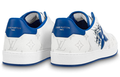 LOUIS VUITTON Rivoli Sneakers 'White with Monogram and Blue' 1AA44S