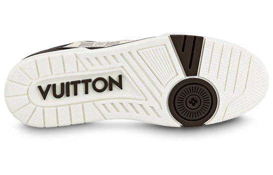 LOUIS VUITTON LV Trainer Sneakers 'Brown and White Plaid' 1AAST3