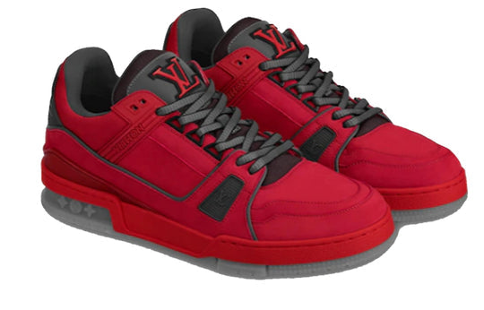 LOUIS VUITTON LV Men's Trainer Sports Shoes Red 1A5PYW