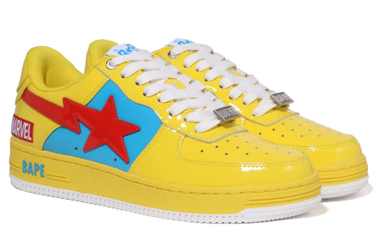 (WMNS) A BATHING APE Bape Sta x Marvel 'Yellow Blue Red' 1I73-291-905