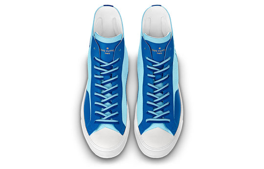 LOUIS VUITTON Tattoo Ankle Sneakers 'Blue' 1A8XVW