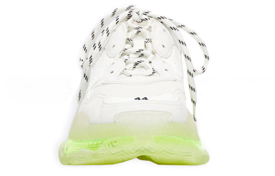 Balenciaga Triple S Sneaker 'Clear Sole - White Fluo Yellow' 541624W2FR19073