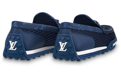 LOUIS VUITTON Racer Moccasins Shoes 'Blue' 1AAQWT