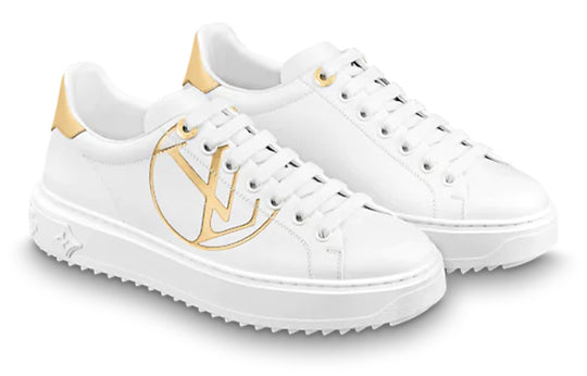 (WMNS) LOUIS VUITTON LV Time Out Sneakers 'White Gold' 1A8NI9