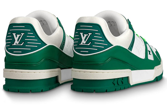 LOUIS VUITTON Trainer Sneakers 'White Green' 1A8125
