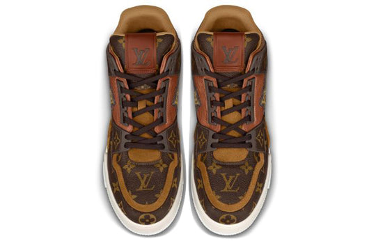 LOUIS VUITTON Trainer Ankle Sneakers 'Brown Monogram' 1A8A9S