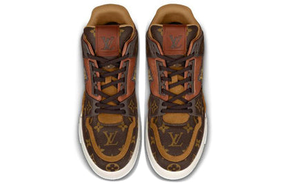 LOUIS VUITTON Trainer Ankle Sneakers 'Brown Monogram' 1A8A9S