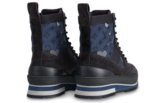 LOUIS VUITTON Harlem Ankle Sneakers 'Blue Black' 1A5Y6M