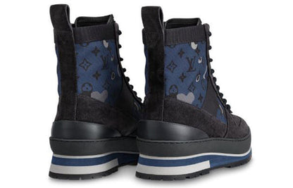 LOUIS VUITTON Harlem Ankle Sneakers 'Blue Black' 1A5Y6M
