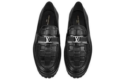 LOUIS VUITTON LV Major Loafers 'Black Crocodile' 1A9HXA