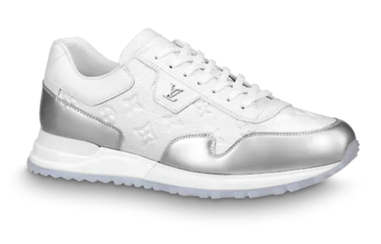 LOUIS VUITTON Run Away Sneakers 'White Monogram with Silver' 1A8V4K