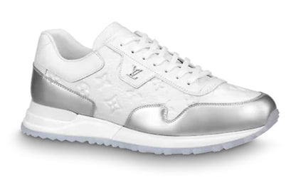 LOUIS VUITTON Run Away Sneakers 'White Monogram with Silver' 1A8V4K