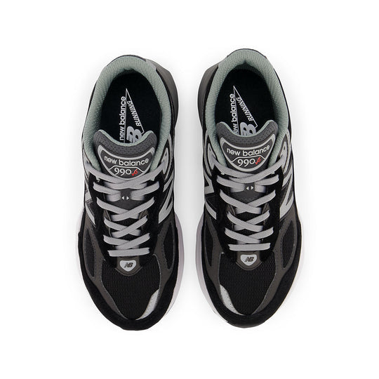 (GS) New Balance 990 V6 FuelCell Shoes 'Black Grey White' GC990BK6