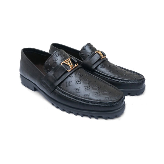 LOUIS VUITTON Montaigne Loafers 'Black Logo Monogram' 1A3YEI