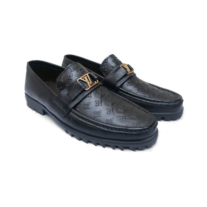 LOUIS VUITTON Montaigne Loafers 'Black Logo Monogram' 1A3YEI