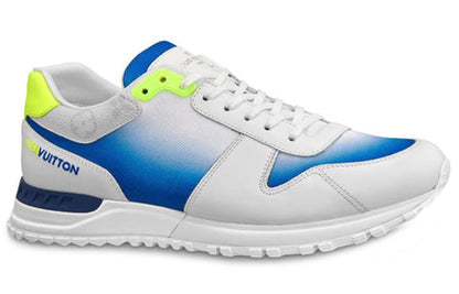 LOUIS VUITTON Run Away Sneakers 'White Blue Neon Yellow' 1A5ZX2