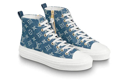 (WMNS) LOUIS VUITTON LV Stellar High Top Denim Blue 1A4VT