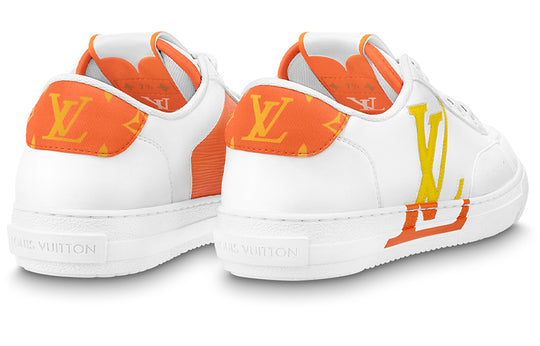 LOUIS VUITTON Charlie Sneakers 'White Orange' 1AA4BA