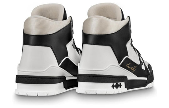 LOUIS VUITTON LV Trainer Hi 'Black White' 1A5QCH