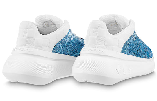 LOUIS VUITTON LV Show Up Sneakers 'White with Blue Denim' 1AA48J