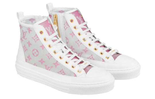 (WMNS) LOUIS VUITTON Stellar Ankle Sneakers 'Grey Pink White' 1A8NKH