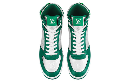 LOUIS VUITTON Rivoli Ankle Sneakers 'Silver Green' 1A9J6F