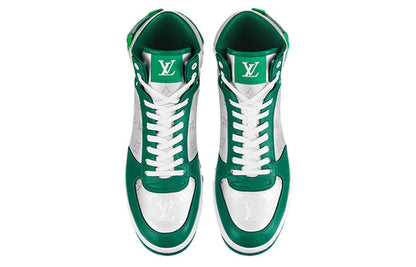 LOUIS VUITTON Rivoli Ankle Sneakers 'Silver Green' 1A9J6F