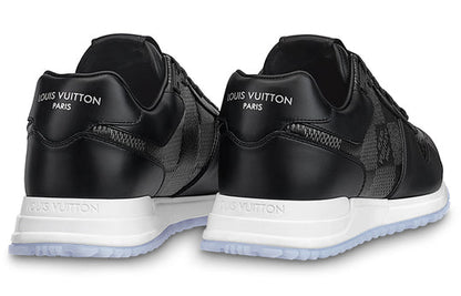 LOUIS VUITTON Run Away Sneakers 'Black with White Plaid' 1AANN3