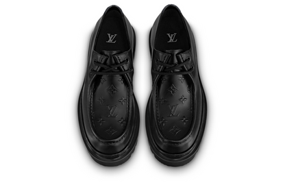 LOUIS VUITTON Major Loafers 'Black with Top Monogram' 1AANSF