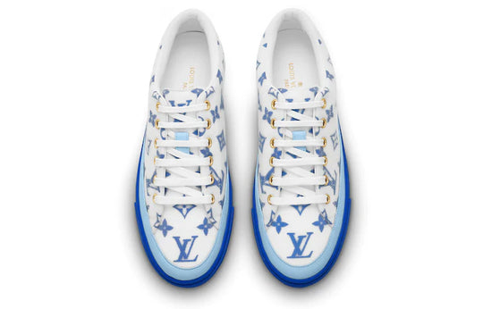 (WMNS) LOUIS VUITTON LV Stellar Low-Top Sneakers White/Blue 1A65U