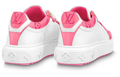 (WMNS) LOUIS VUITTON Time Out Sneakers 'White and Pink Monogram' 1AB33E