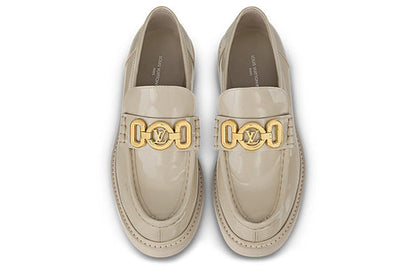 (WMNS) LOUIS VUITTON LV Academy Loafers 'Beige' 1ABO3I