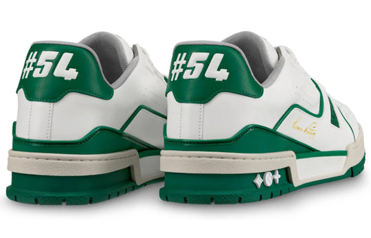 LOUIS VUITTON Trainer Sneakers 'White Green' 1A54HM