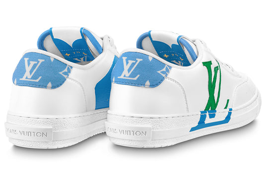 LOUIS VUITTON Charlie Sneakers 'White Blue Green' 1AA4BR