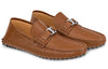 LOUIS VUITTON Hockenheim Moccasin Shoes 'Brown' 1A4TV8