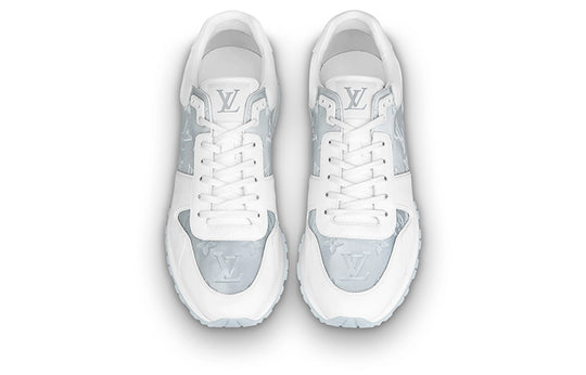 LOUIS VUITTON Run Away Sneakers 'White with Grey Monogram' 1A8KIU