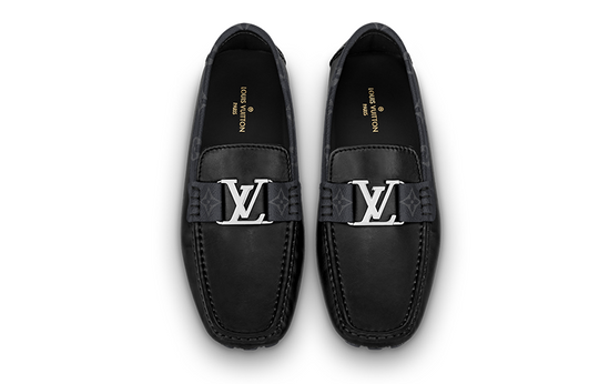LOUIS VUITTON Monte Carlo Moccasin Shoes 'Black' 1A8F78