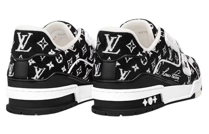 LOUIS VUITTON LV Trainer Sneakers 'Black Monogram' 1ABFTE