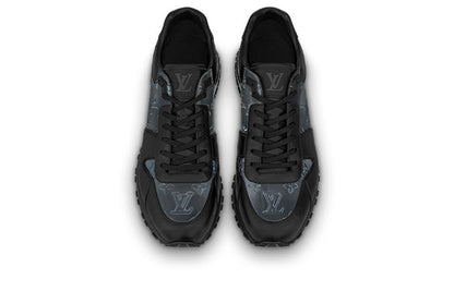 LOUIS VUITTON Run Away Sneakers 'Black with Grey Monogram' 1A8KJA