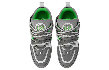 LOUIS VUITTON LV Skate Sneakers 'Grey Green' 1ABZ4R
