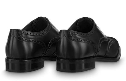 LOUIS VUITTON Graduate Lace Up Shoes 'Black' 1A8XGE