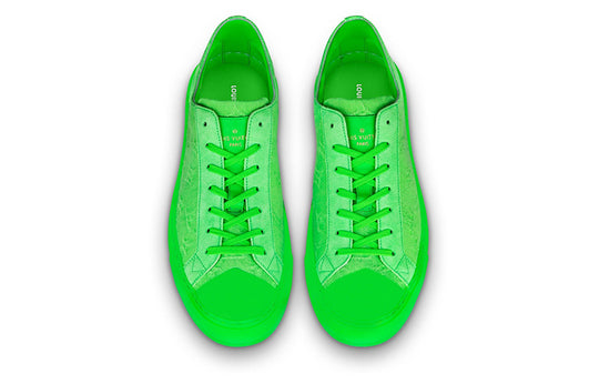 LOUIS VUITTON Tattoo Sneakers 'Neon Green Fabric' 1A8KAU