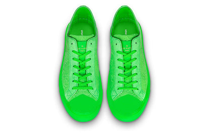 LOUIS VUITTON Tattoo Sneakers 'Neon Green Fabric' 1A8KAU
